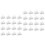 240Pièces Attaches Câble Adhésives Blanches Pour Organisation 5