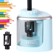 Tihoo Electric Pencil Sharpener with Durable Blade, Battery Operated Automatic Sharpe