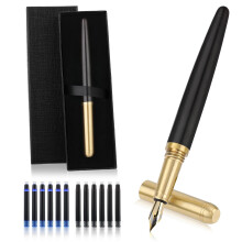 Cobee Handcrafted Wooden Fountain Pens Set, Vintage Luxury Wood Fountain Pen 0.5mm Fi