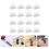 240Pièces Attaches Câble Adhésives Blanches Pour Organisation 11
