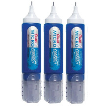 Pentel Pen (ZL31) Micro Correct Correction Pen White Fluid TIPP Ex White Out Orginal Metal Tip - 12ml (Pack of 3)