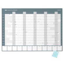 2026 Year Wall Planner by Clear Mind Concepts - A2 Folded Calendar on 170gsm Silk Pa