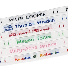 72 Woven Sew in Name Tapes Labels for School Uniforms, Nursery, Daycare, & Care Home