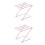 2Pièces Support Serviette Cuisine Rose 4 Barres 5