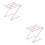 2Pièces Support Serviette Cuisine Rose 4 Barres 6