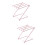 2Pièces Support Serviette Cuisine Rose 4 Barres 7