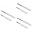 6Pièces Outils Argentés Accessoires Brosses Pour Ongles 6