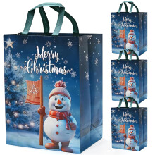 4Pcs Large Christmas Gifts Bags,DXTXTJ 18 * 30 * 41cm Christmas Tote Bags with Handle