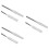 6Pièces Outils Argentés Accessoires Brosses Pour Ongles 7