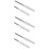 6Pièces Outils Argentés Accessoires Brosses Pour Ongles 8