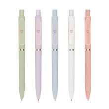 ZTUOK Gel Pens for Girls Women, 5 Pcs 0.5mm Quick Dry Black Ink Fine Point Smooth Wri