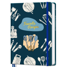 LuBudingJoy Recipe Book to Write in Your Own Recipes, Hardcover Blank Cookbook, Custo