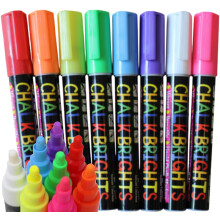 Liquid Chalk Pens – 8 Bright Chalk Markers for Blackboards & Chalkboards, Windows & G
