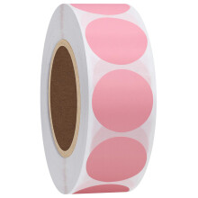 Hylabelest Color Coding Dot Labels 25mm Round Natural Paper Pink Stickers Adhesive La