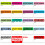 Hebayy 500 pcs 20 Designs Pre-Printed Color-Coded Home Moving Packing BoX Labels with 1