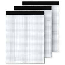 Aidunmis Graph Paper A4 Pad, 3 Pack Squared Paper Grid Notebook, Quad Ruled 4x4, Easy Tear-Off