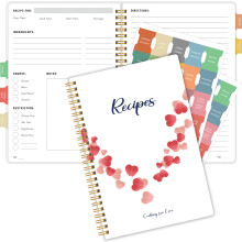 Recipe Book to Write in Your Own Recipes, Blank Recipe Cookbook to Create and Organiz