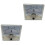 2Pièces Ampèremètre Analogique ABS Pour Voltmetre 3