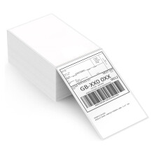 JeeJaan 500 of Fanfold Thermal Label 4x6 Sticky Labels 100 x 150 mm Self-Adhesive Di