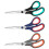 Scissors 3 Pack, 8'' Multipurpose Scissors with Ultra Sharp 2.5mm Thick Blades, Easy Grip Handle 1