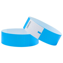 L LIKED 500 Pcs Numbered Wristbands for Events, Waterproof Paper Neon Wristbands Part