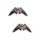 2Pièces Accessoires Ailes D'aigle Non Coloré Durable 7