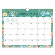 2026 Calendar, Wall Calendar 2026, A4 Size 12 Month Family Calendar UK Large Blocks f