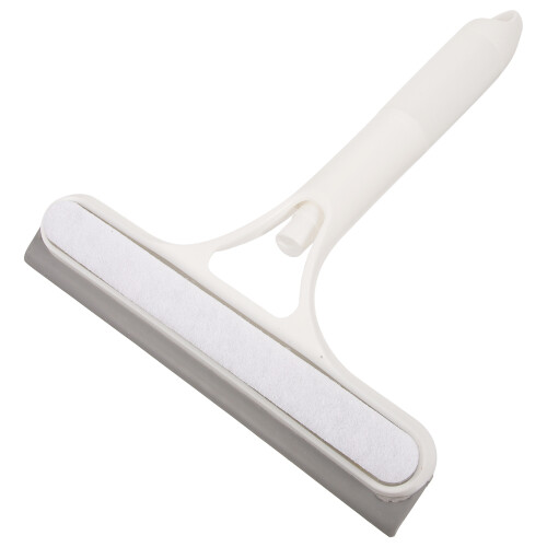2Pcs White Plastic Shower Squeegee Window Glass Cleaner for Home 1