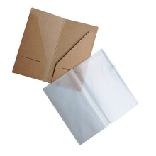 Wanderings Zipper Case and Kraft Card Holder 2-Pack Accessories for Refillable Travel