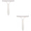 2Pcs White Plastic Shower Squeegee Window Glass Cleaner for Home 8