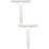 2Pcs White Plastic Shower Squeegee Window Glass Cleaner for Home 9