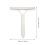 2Pcs White Plastic Shower Squeegee Window Glass Cleaner for Home 10
