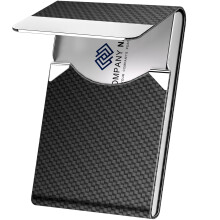 DMFLY Business Card Holder, Metal Business Card Case Pocket, Card Holder for Women & Men, Professional PU Leather Business Card Holders RFID Blocking