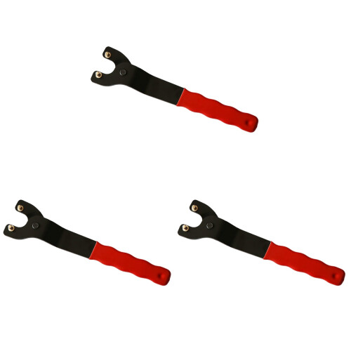 3Pièces Clé À Ergot En Carbure Ajustable Rouge Pour Meuleuse Angle 1