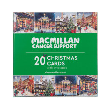 Macmillan Village Scenes Charity Christmas Cards – Pack of 20 Luxury and Eco-Friendly