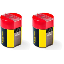 STAEDTLER 511 004 Single-Hole Pencil Tub Sharpener in Noris Design (Pack of 2)