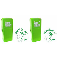 Teacher Stamp | Education Marking Stamp | Reward Stamps for School - Well Done Dinosa