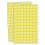 6000 Pack - 8mm Coloured Dot Stickers Sticky Labels - Yellow 1