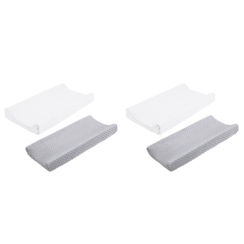 4Pièces Protège-Table À Bébé Lavable Polyester Couleur Mixte 2
