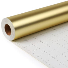 Gold Wrapping Paper Roll for Birthday Gift Wrap, Luxury Cream Beige Present Paper for Anniversary Wedding Engagement Baby Shower Valentines Mothers D