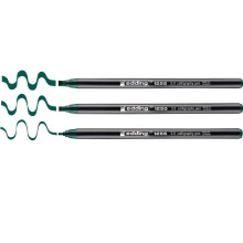 edding 1255 calligraphy pen - bottlegreen - 3 pens - calligraphy nib 2-5 mm - fibre p