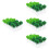 Buisson Simulé En Plastique Pour Décor De Paysage Vert 8