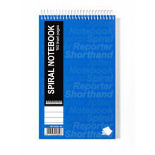 Silvine Spiral Office Reporters Notebook, 160 pages 80 sheets 127x203mm [Pack 10]