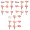 30Pièces Mini Arbres Roses Pour Maquette Décor Miniature 3