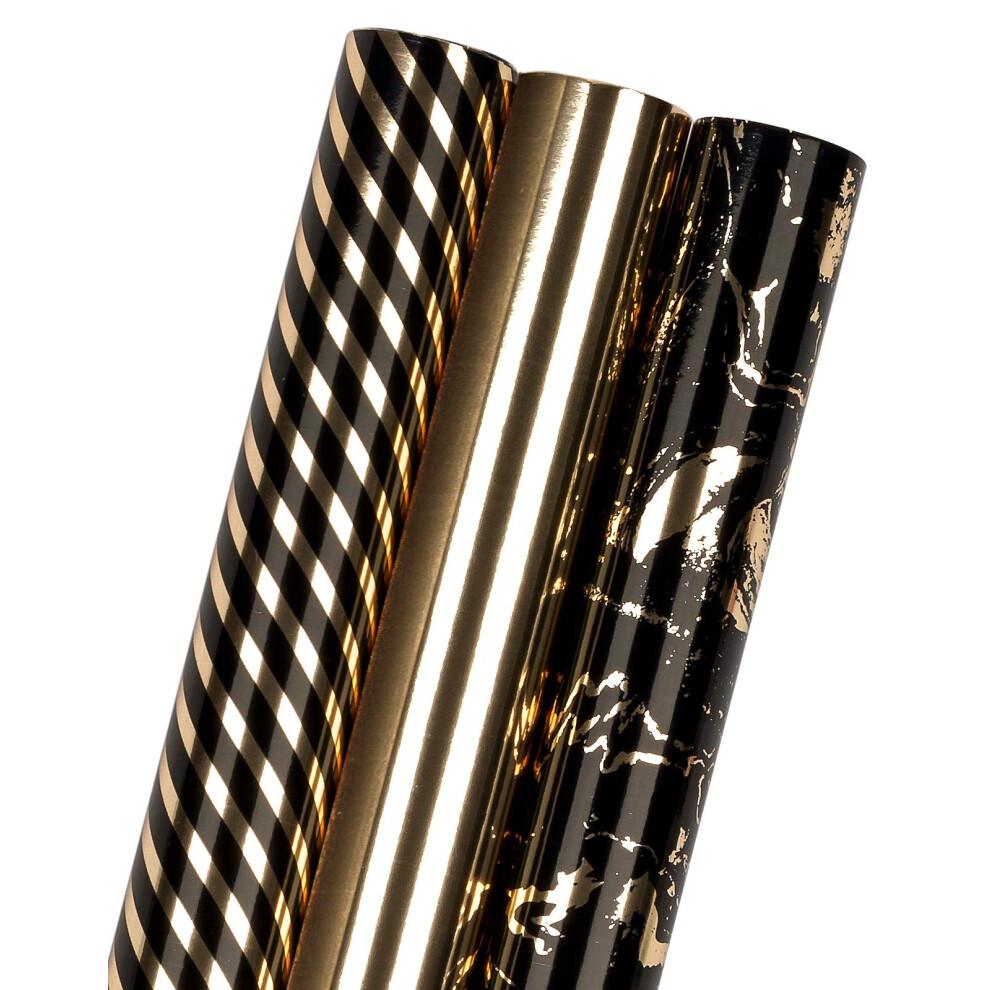 Photos - Other Office Equipment RUSPEPA Wrapping Paper Roll - Mini Roll - 3 Different Marble Design  - 43.2 cm X 3.06 m Per roll(42.5 sq. ft.ttl.)