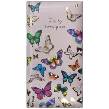 PSO 2026 Diary Slim Week to View Fashion soft padded hardback vintage Diary (Butterflies)