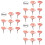 30Pièces Mini Arbres Roses Pour Maquette Décor Miniature 6