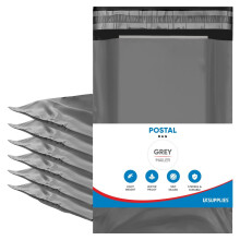 UK SUPPLIES LIMITED S M L XL (Pack of 25 50 100) Grey Mailing Bags Waterproof Peel &