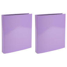 Exacompta - Ref. 51565E - 4 D-Ring Binder 25 mm - Film-Coated Edged and Black endpape