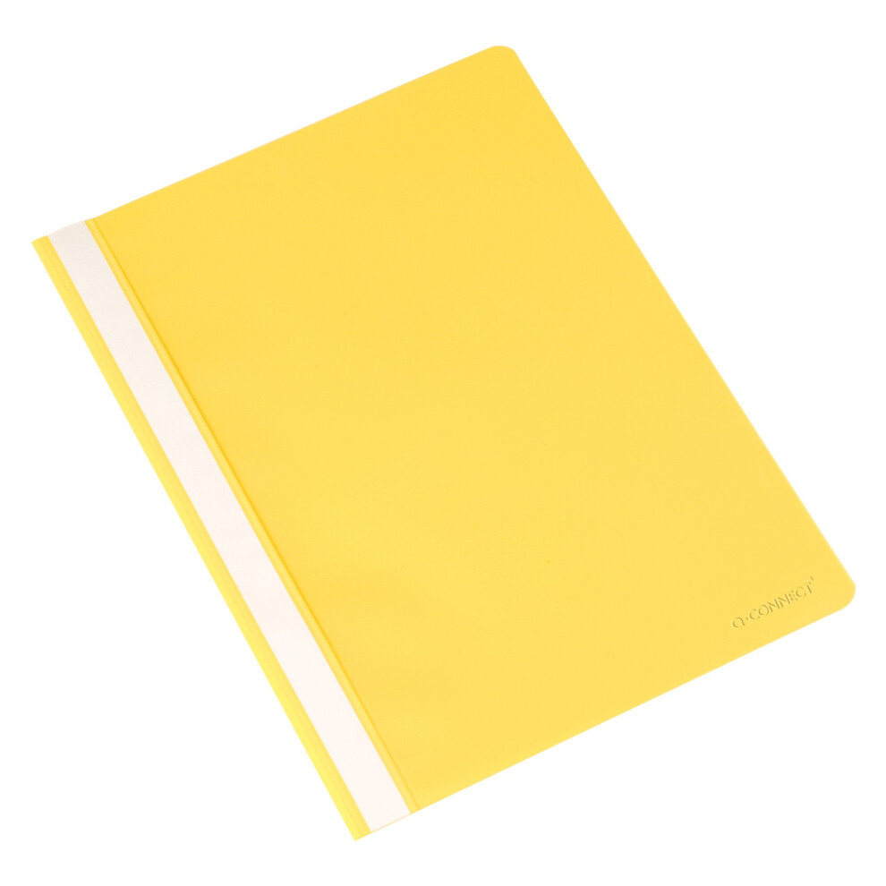 Photos - File Folder / Lever Arch File Q-Connect A4 Project Folder - Yellow, , 1 (Pack of 25)